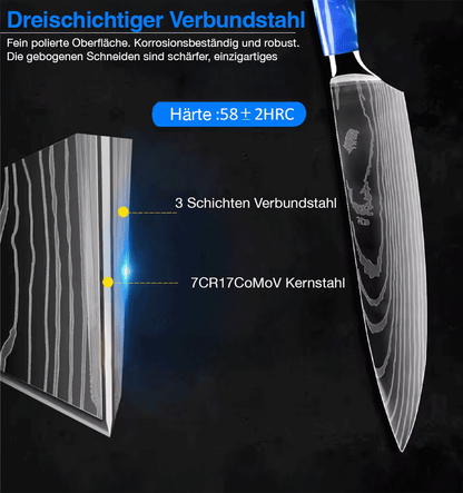Japanisches Premium Messer 6er-Set