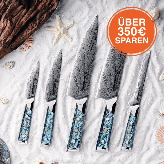 Genso 5er-Premium Damast Messer-Set