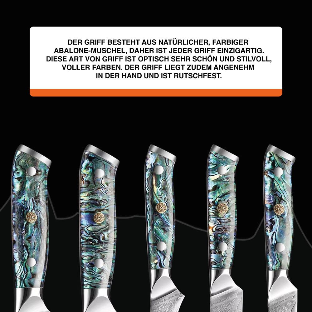 Genso 5er-Premium Damast Messer-Set