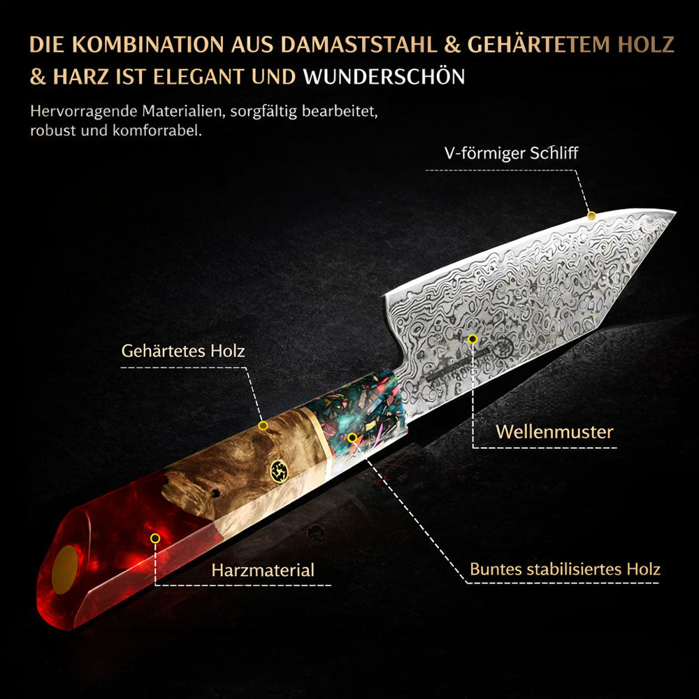 Premium Kiritsuke Damascus klein